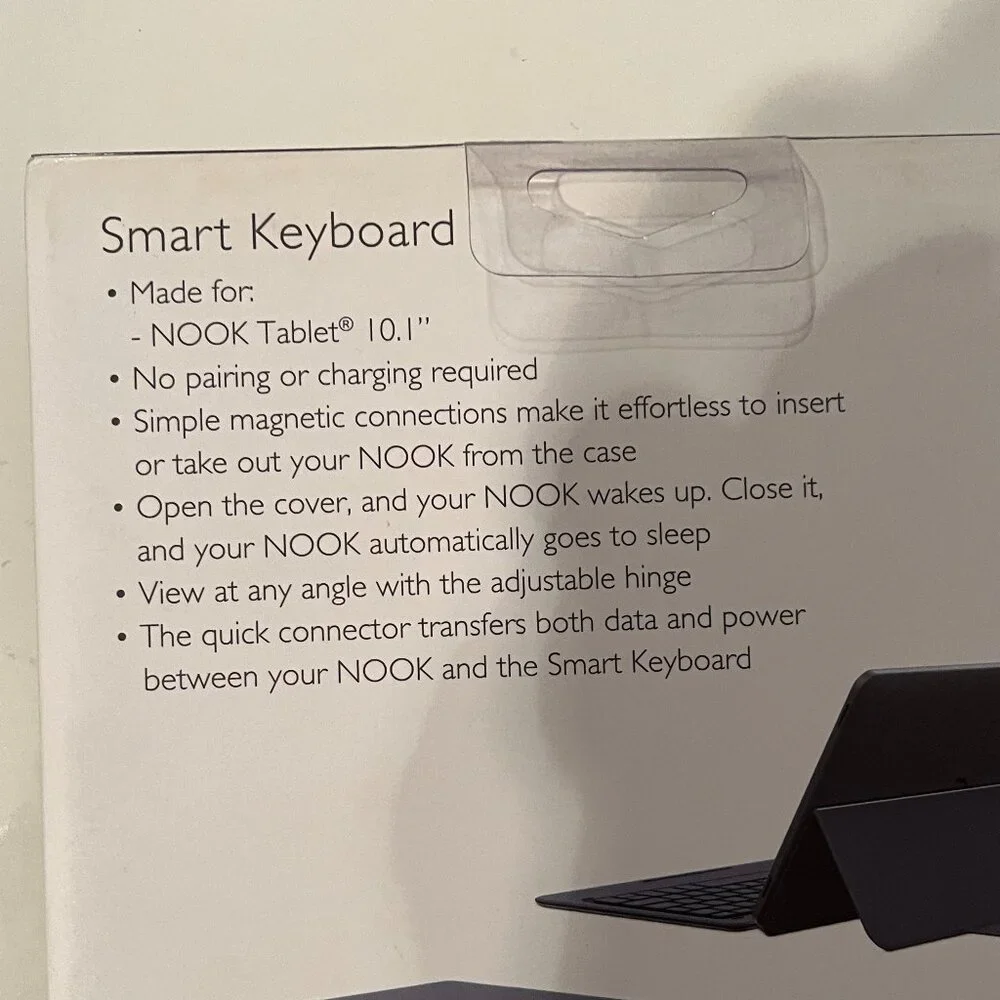 Barnes &‎ Noble Nook Cover Stand Black -Samsung Galaxy Tab E Nook Case (new/x)